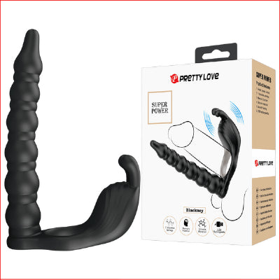 Pretty Love Blackney Cock Ring & Double Penetration Black