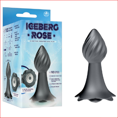Iceberg Rose Vibrating Plug Grey