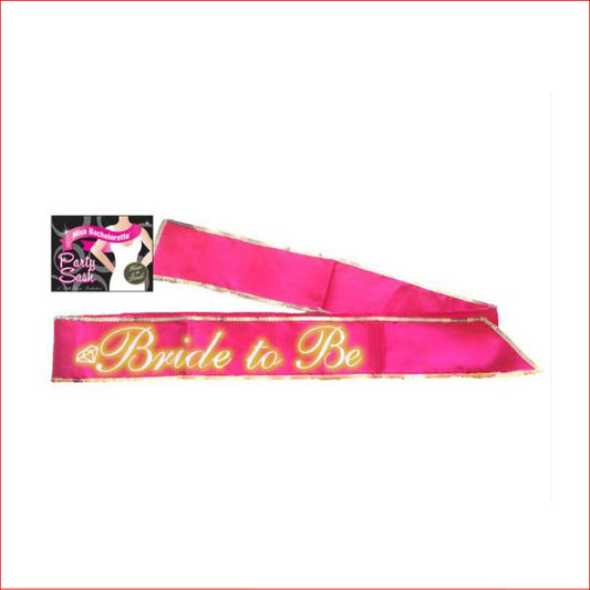Bride To Be Sash Pink Glow In Dark
