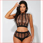 Rhinestone 2pce Black