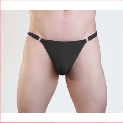 Mens Quick Release Thong Black L/XL