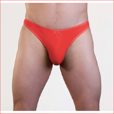 Mens Lycra Thong Red L/XL