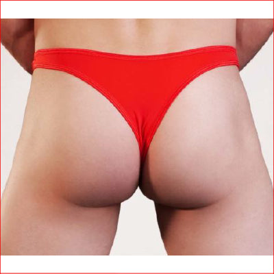 Mens Lycra Thong Red L/XL