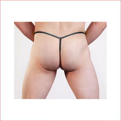 Mens Lycra G-String Black L/XL