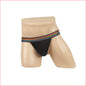 284 Men's Rainbow Jockstrap Large Black