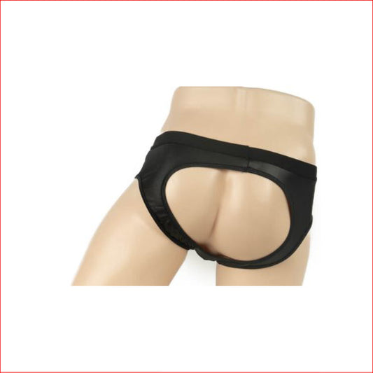 233 Mesh Pouch Bumlees Wet Look Brief XL