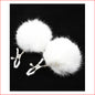 n130 Fluffy Nipple Clamps White