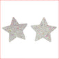 Glitter Star Nipple Pasties Silver Multi