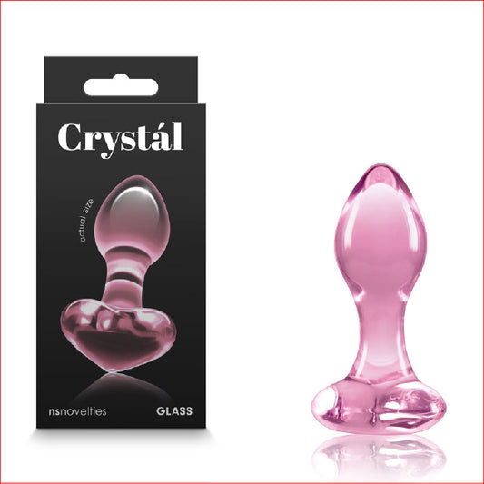 Crystal Glass Heart Pink