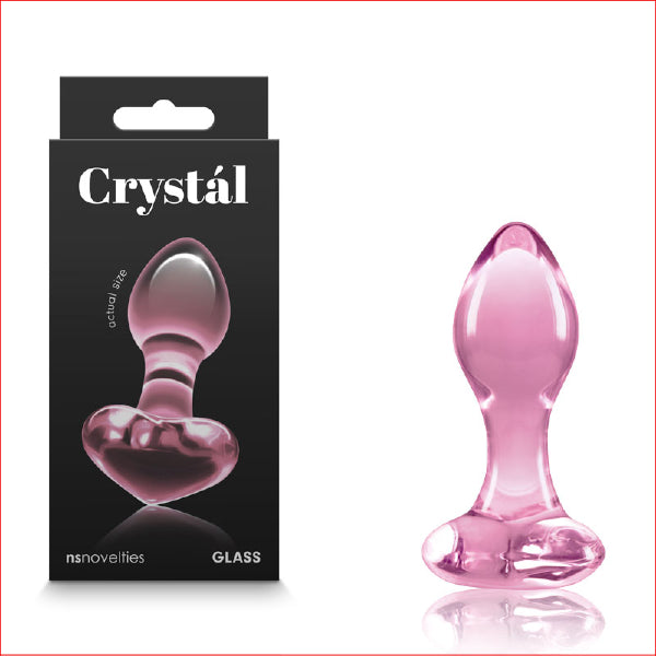 Crystal Glass Heart Pink