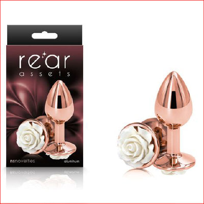Rear Assets Rose Gold Small White Rose