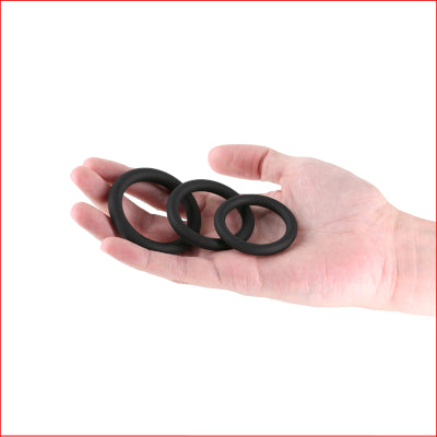 Renegade 3pc Slim Rings - Black