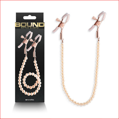 Bound Nipple Clamps DC1 Rose Gold