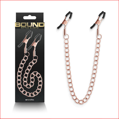 Bound Nipple Clamps DC2 Rose Gold