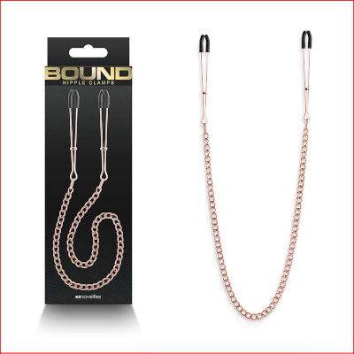 Bound Nipple Clamps DC3 Rose Gold