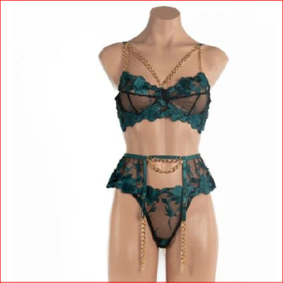 599 Octavia Chain 3pc Forest Green XLarg