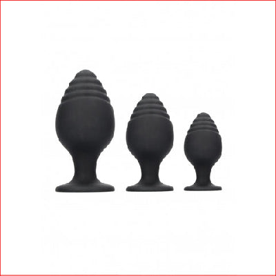 Ouch Rippled Butt Plug Set