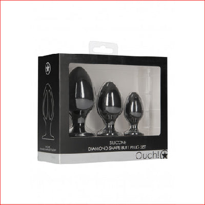 Ouch Diamond Shape Butt Plug Set