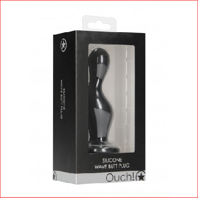 Ouch Wave Butt Plug Black