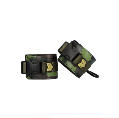 Ouch Ankle Cuffs Army Theme