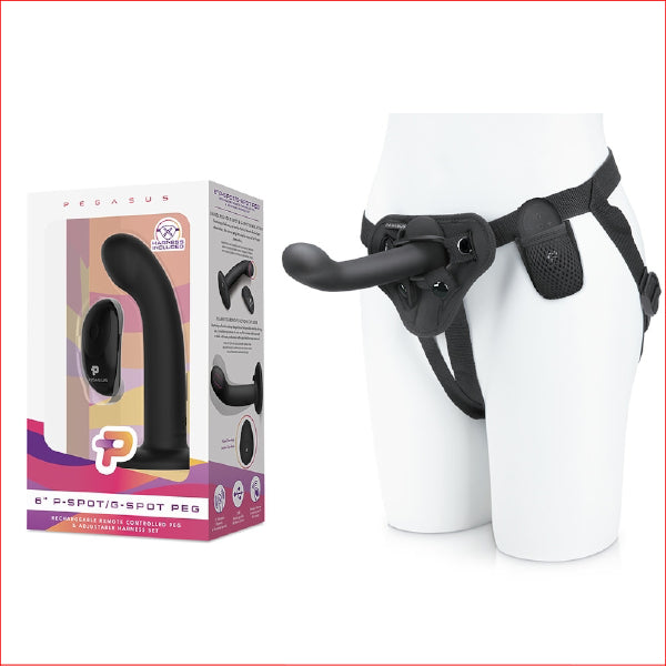 Pegasus 6" Remote P-Spot G-Spot Pegging