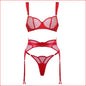 MUSE 3pce Sheer Set Red Large