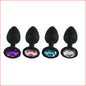 Silicone Medium Butt Plug Black