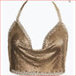 Muse Glomesh Top w Chain Trim