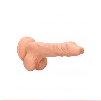 RealRock 9" Dildo 23cm w Balls Flesh