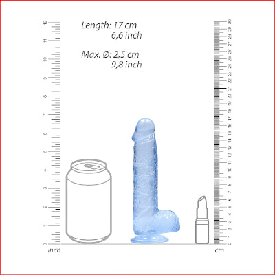 RealRock 6" Crystal Clear Blue