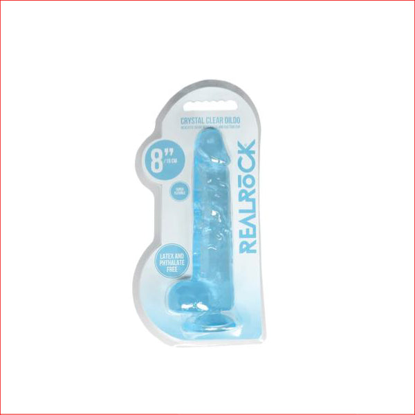 RealRock 8" Crystal Clear Blue