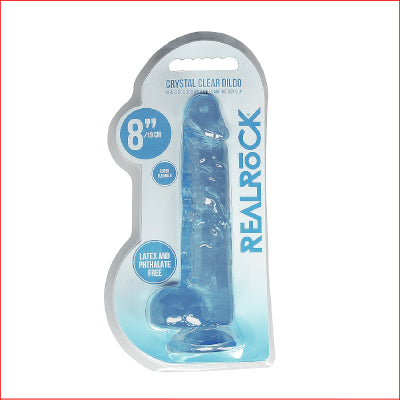 RealRock 8" Crystal Clear Blue