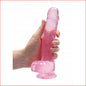 RealRock 8" Crystal Clear Pink