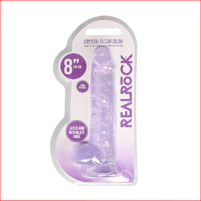 RealRock 8" Crystal Clear Purple