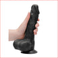 RealRock Dong & Balls 8" Black