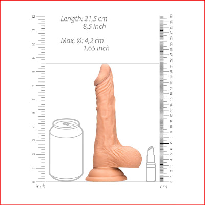 RealRock Dong & Balls 8" Flesh