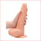 RealRock Dong & Balls 9" Flesh