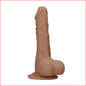 Realrock 10" Realistic Dildo with Testicles Tan