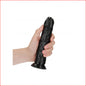 Curved Realistic 7" Dildo Black