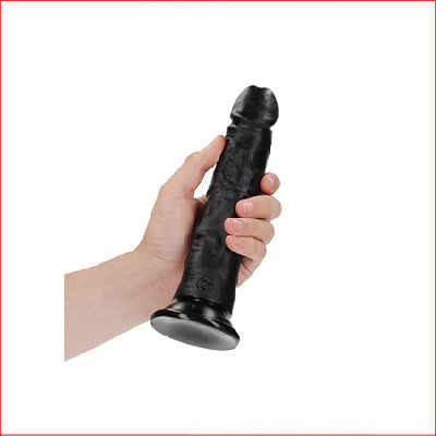Curved Realistic 8" Dildo Black