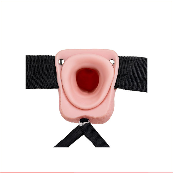 RealRock 7" Vibrating Hollow Strap-On