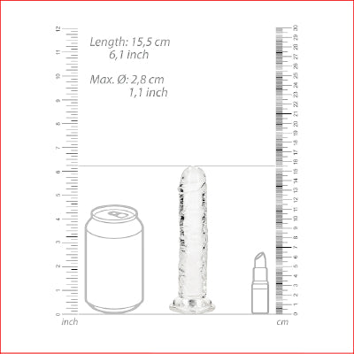 Crystal Clear 6" Straight Clear