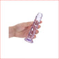 Crystal Clear 6" Straight Purple