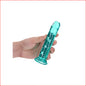 Crystal Clear 6" Straight Turquoise