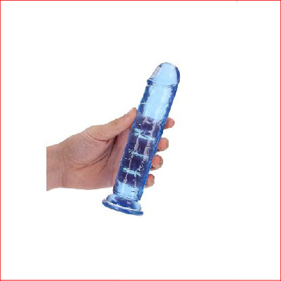 Crystal Clear 7" Straight No Balls - Blue