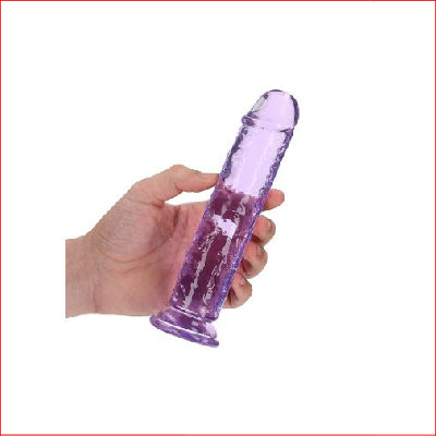 Crystal Clear 7" Straight No Balls - Purple