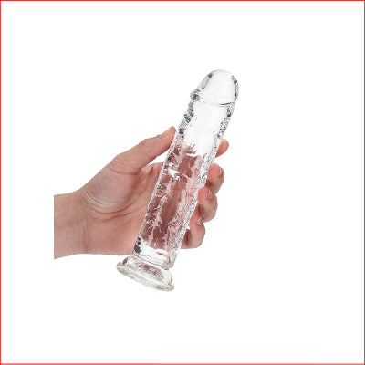 Crystal Clear 7" Straight No Balls - Clear