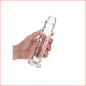 Crystal Clear 7" Straight No Balls - Clear