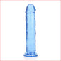 Crystal Clear 8" Straight Blue