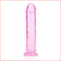 Crystal Clear 8" Straight Pink